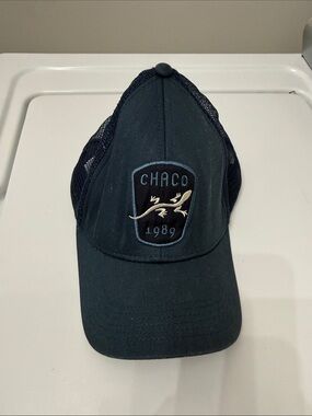 🥳 5 for $25 BUNDLE Chaco Men's Navy Blue Mesh Hat with Embroidered Lizard Patch